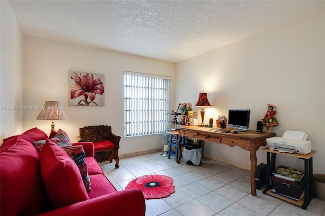 5800 SW 127th Ave Unit 2307, Miami, FL 33183 - tiled living room with a textured ceiling