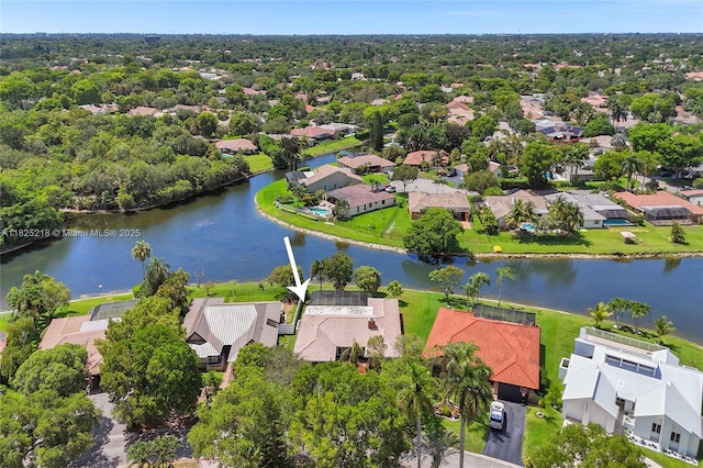 10967 NW 12th Dr, Coral Springs, FL 33071 - aerial view of residential area featuring a large body of water