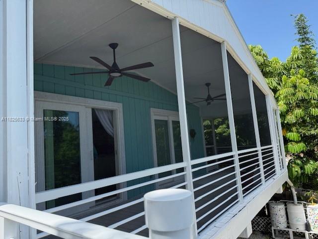 380 Mahogany Dr, Key Largo, FL 33037 - view of home's exterior featuring ceiling fan