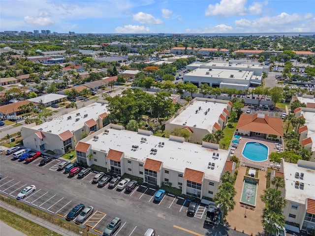 1428 SE 4th Ave Unit 103, Deerfield Beach, FL 33441 - drone / aerial view of a pool area
