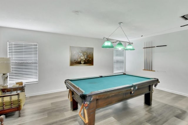 1428 SE 4th Ave Unit 103, Deerfield Beach, FL 33441 - recreation room with light wood finished floors and billiards