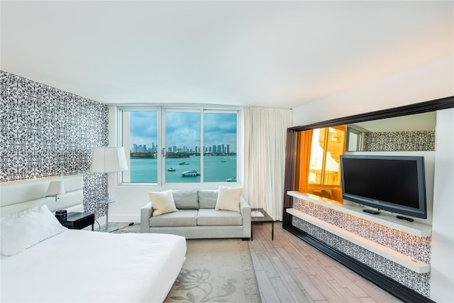 1100 W Ave Unit 506, Miami Beach, FL 33139 - bedroom with wood finished floors
