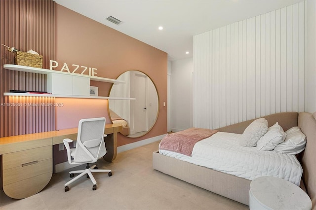 7660 SW 124th St, Pinecrest, FL 33156 - bedroom with an office area, recessed lighting, and light carpet