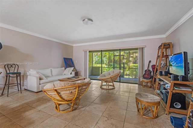 3538 Estepona Ave Unit D-2, Doral, FL 33178 - living area featuring crown molding