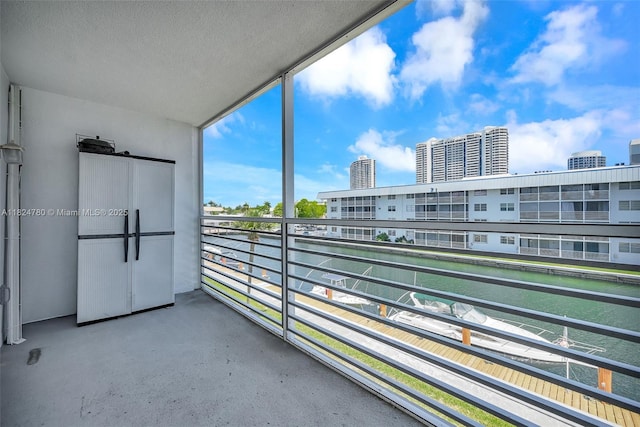 3551 NE 169th St Unit 312, North Miami Beach, FL 33160 - balcony featuring a water view
