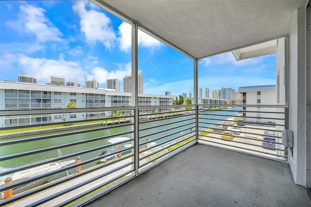 3551 NE 169th St Unit 312, North Miami Beach, FL 33160 - balcony featuring a water view and a city view