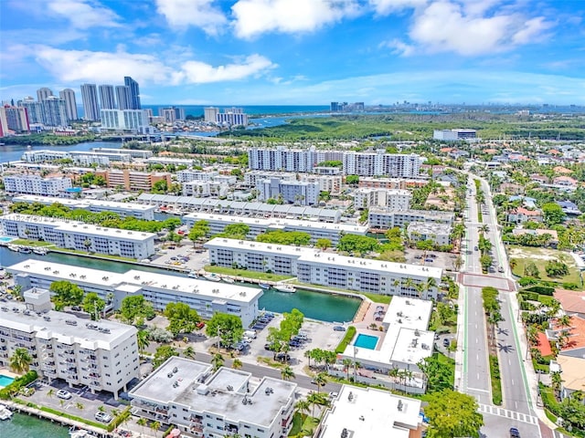 3551 NE 169th St Unit 312, North Miami Beach, FL 33160 - aerial view of city skyline and a large body of water
