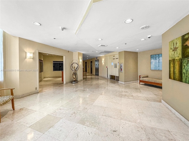 6767 Collins Ave Unit 704, Miami Beach, FL 33141 - common area featuring recessed lighting and a security system