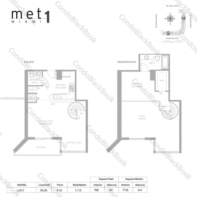 300 S Biscayne Blvd Unit L-1228, Miami, FL 33131 - view of property floor plan