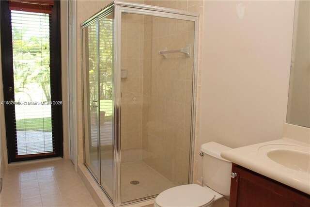 19383 SW 79th Ave, Cutler Bay, FL 33157 - full bath with vanity, a stall shower, and tile patterned floors