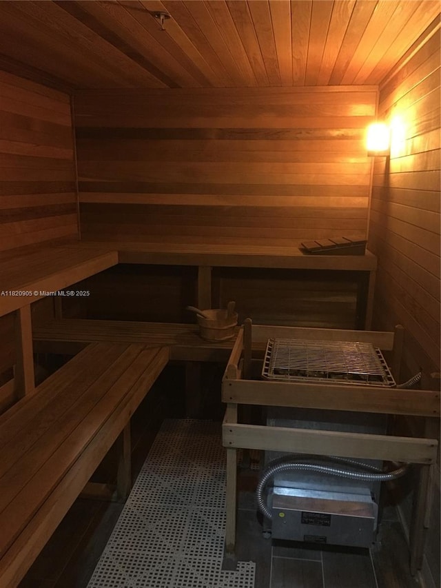 19383 SW 79th Ave, Cutler Bay, FL 33157 - relaxing sauna with wood ceiling and wooden walls