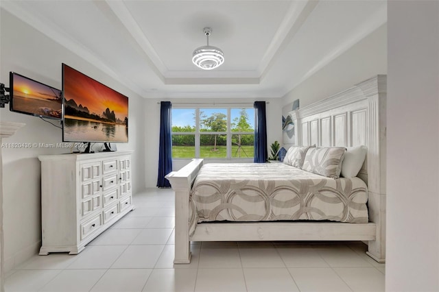 13307 SW Green Delta Rd, Port St Lucie, FL 34987 - bedroom featuring a tray ceiling