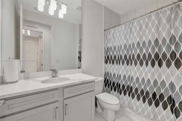 13307 SW Green Delta Rd, Port St Lucie, FL 34987 - bathroom with vanity and a shower with shower curtain