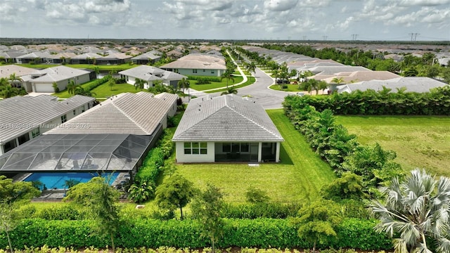 13307 SW Green Delta Rd, Port St Lucie, FL 34987 - aerial view of residential area with a pool