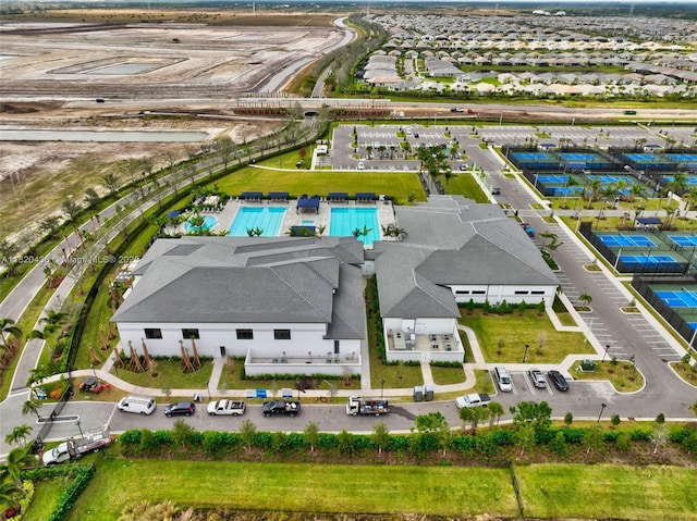 13307 SW Green Delta Rd, Port St Lucie, FL 34987 - bird's eye view of a pool