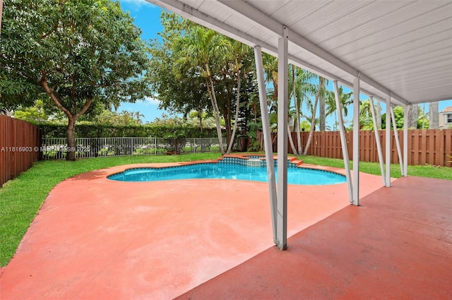 4333 SW 84th Ter, Davie, FL 33328 - view of pool with a fenced backyard and a patio area