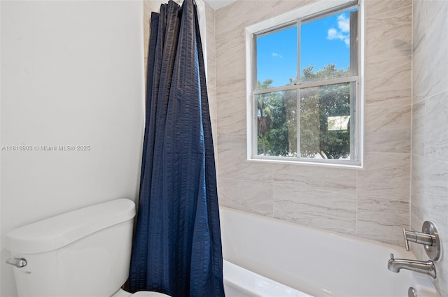 4333 SW 84th Ter, Davie, FL 33328 - bathroom with toilet and shower / bath combination with curtain
