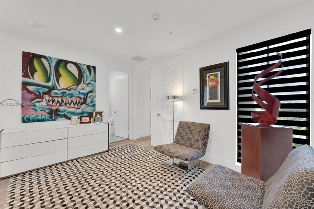 4212 NE 7th Ter, Oakland Park, FL 33334 - sitting room featuring recessed lighting and wood finished floors