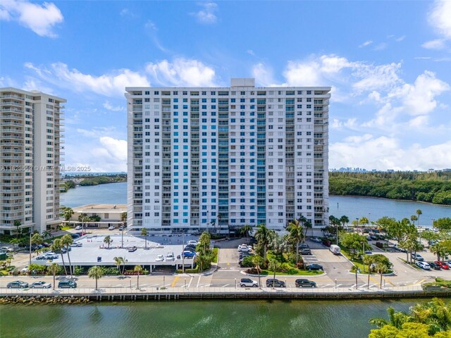 500 Bayview Dr Unit 228, Sunny Isles Beach, FL 33160 - view of apartment building / complex featuring a water view