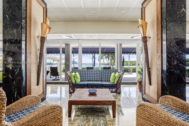 500 Bayview Dr Unit 228, Sunny Isles Beach, FL 33160 - building lobby featuring a drop ceiling