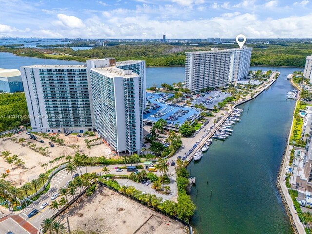 500 Bayview Dr Unit 228, Sunny Isles Beach, FL 33160 - drone / aerial view of a large body of water