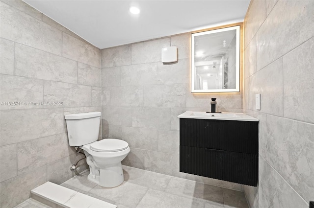 7525 NW 15th Ave, Miami, FL 33147 - bathroom with vanity and tile walls