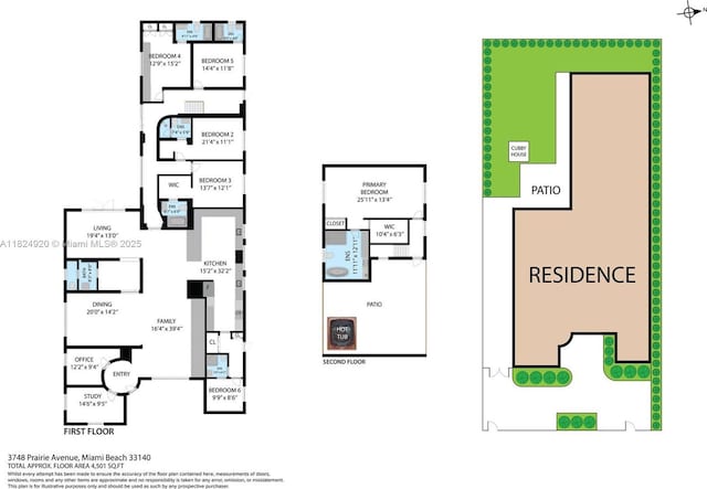 3748 Prairie Ave, Miami Beach, FL 33140 - view of floor plan / room layout