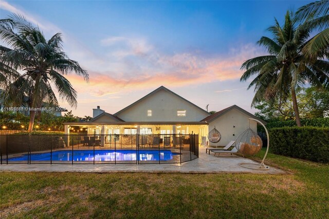 413 Holiday, Hallandale Beach, FL 33009 - view of swimming pool with a patio area