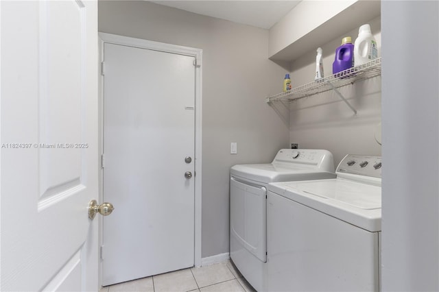 13224 NW 12th St, Pembroke Pines, FL 33028 - laundry area with separate washer and dryer and light tile patterned flooring