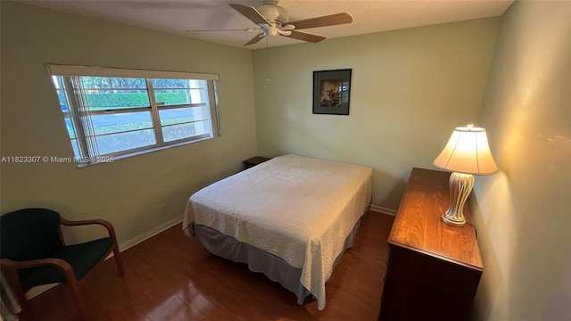 7680 NW 1st St Unit 107, Margate, FL 33063 - bedroom featuring wood finished floors and a ceiling fan