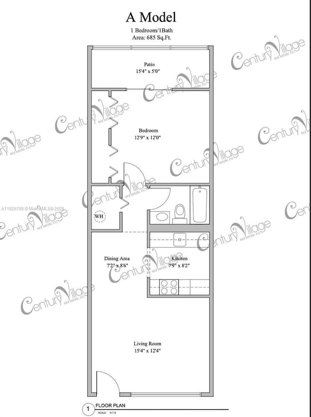 13155 SW 7th Ct Unit 308E, Pembroke Pines, FL 33027 - view of home floor plan