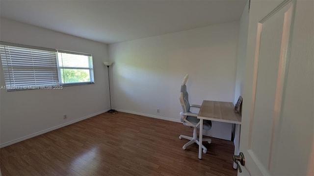 1001 Hillcrest Ct Unit 303, Hollywood, FL 33021 - unfurnished office with wood finished floors and baseboards