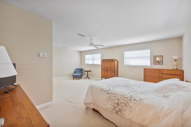 10220 SW 108th St, Miami, FL 33176 - carpeted bedroom featuring baseboards and ceiling fan