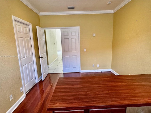 1379 NW 166th Ave, Pembroke Pines, FL 33028 - empty room with ornamental molding, wood finished floors, and a smoke detector