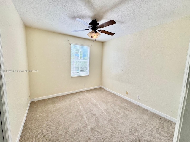 1379 NW 166th Ave, Pembroke Pines, FL 33028 - carpeted spare room with ceiling fan, a textured ceiling, and a textured wall