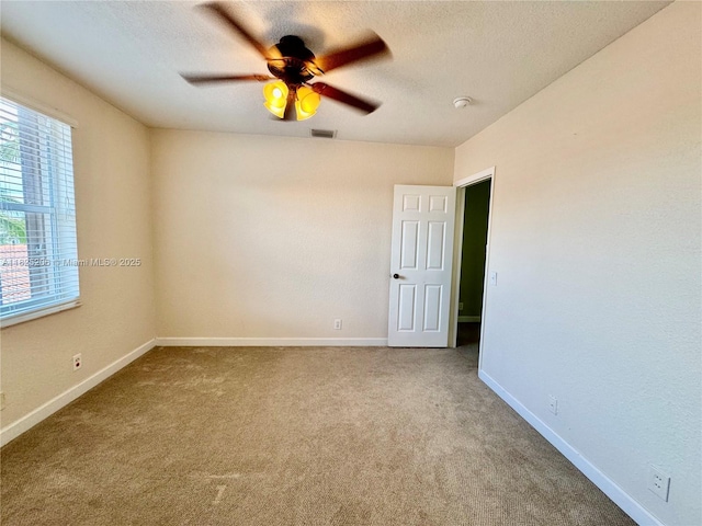 1379 NW 166th Ave, Pembroke Pines, FL 33028 - carpeted empty room with a ceiling fan and a textured ceiling