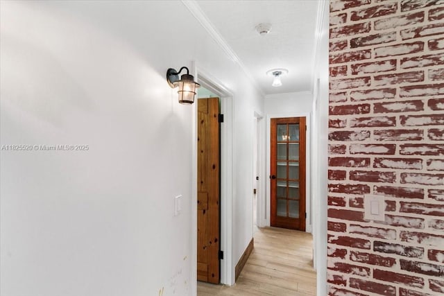 1550 NW 114th Ave, Plantation, FL 33323 - hall with ornamental molding and light wood finished floors
