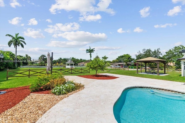 1550 NW 114th Ave, Plantation, FL 33323 - swimming pool with a gazebo and a patio area