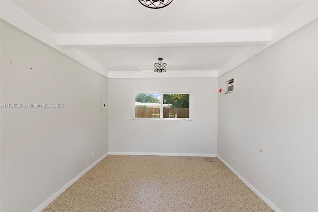 1550 NW 114th Ave, Plantation, FL 33323 - spare room featuring baseboards and speckle patterned floor