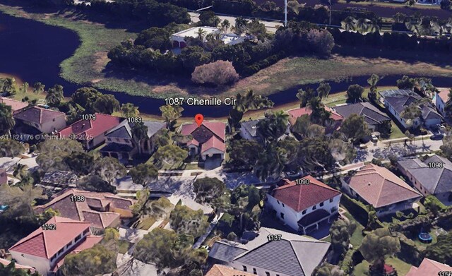1087 Chenille Cir, Weston, FL 33327 - aerial view of property and surrounding area featuring nearby suburban area