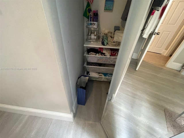 1087 Chenille Cir, Weston, FL 33327 - hall with wood finished floors and baseboards