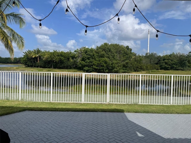 1087 Chenille Cir, Weston, FL 33327 - view of patio / terrace with a tennis court and a water view
