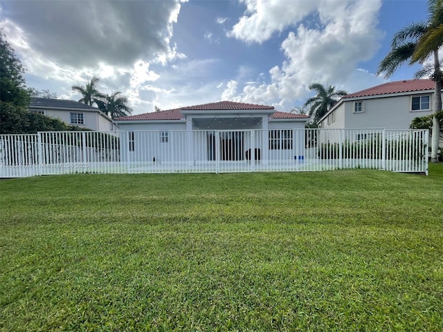 1087 Chenille Cir, Weston, FL 33327 - rear view of property featuring a tiled roof