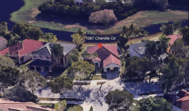 1087 Chenille Cir, Weston, FL 33327 - aerial view of property's location