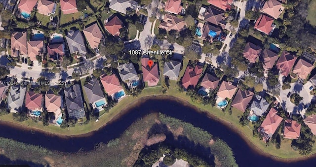 1087 Chenille Cir, Weston, FL 33327 - aerial view of property's location