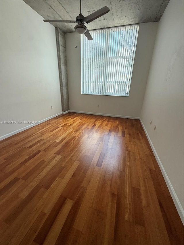 2001 Biscayne Blvd Unit 2402, Miami, FL 33137 - unfurnished room featuring wood finished floors and ceiling fan