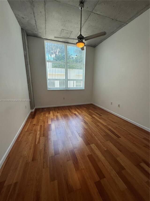2001 Biscayne Blvd Unit 2402, Miami, FL 33137 - spare room featuring wood finished floors and a ceiling fan