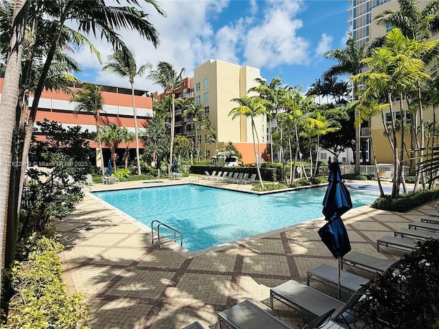 2001 Biscayne Blvd Unit 2402, Miami, FL 33137 - community pool featuring a patio area