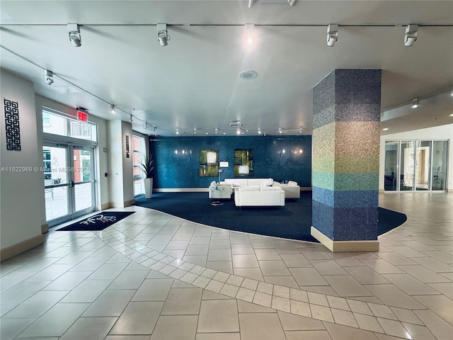 2001 Biscayne Blvd Unit 2402, Miami, FL 33137 - reception area with french doors