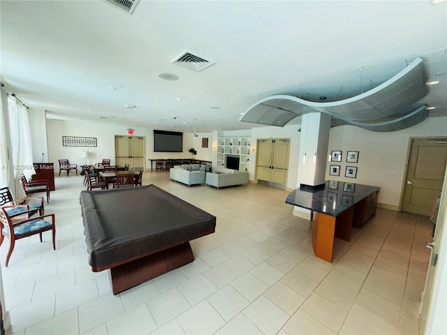 2001 Biscayne Blvd Unit 2402, Miami, FL 33137 - rec room featuring billiards table and light tile patterned floors